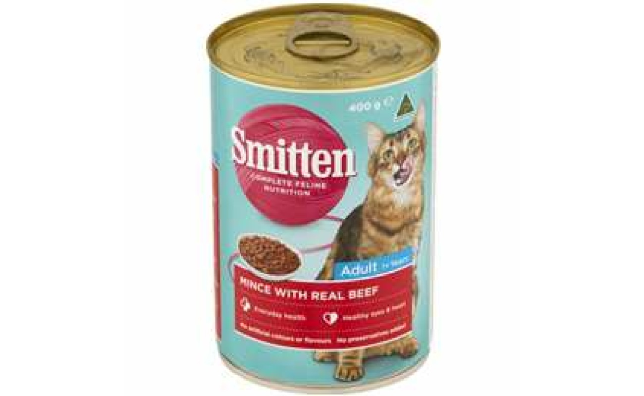 Smitten cat food mince beef 400g