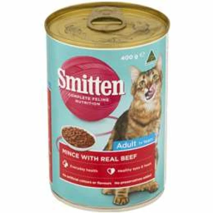 Smitten cat food mince beef 400g