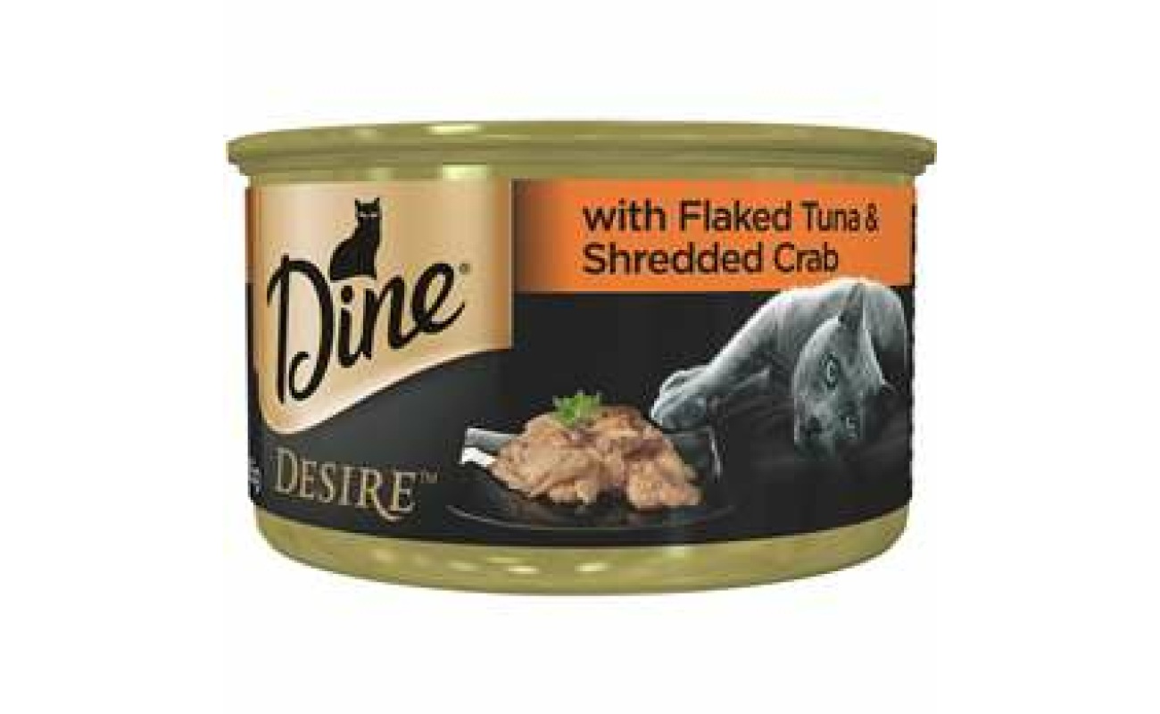 Dine desire flaked tuna & shredded crab grain