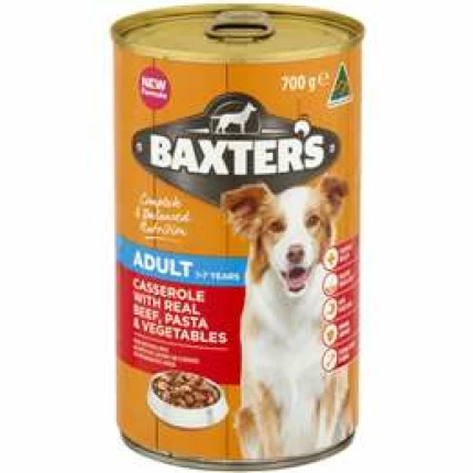 Baxter's dog food casserole beef, pasta & veg 700g