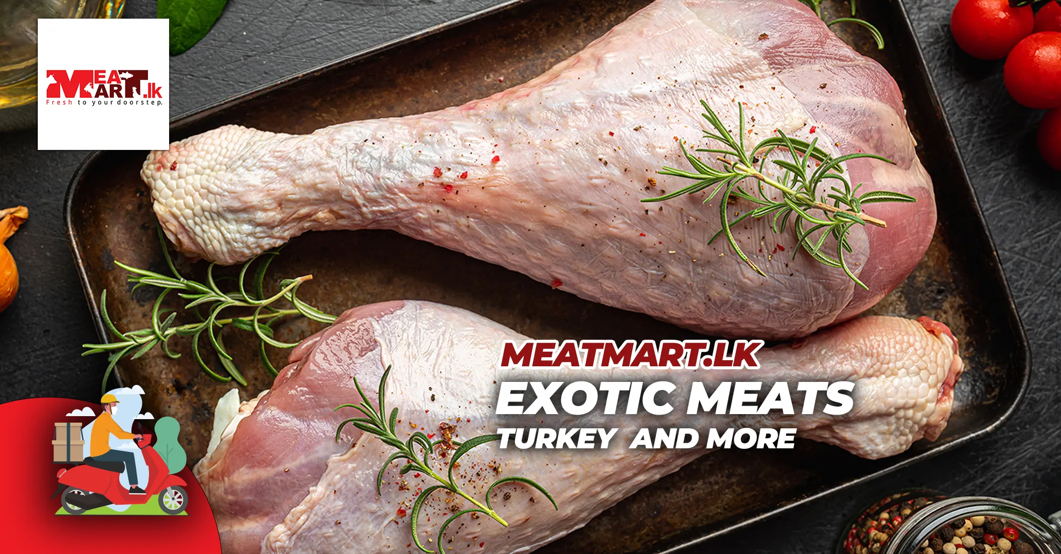 Buy Turkey and other exotic meats with online home delivery